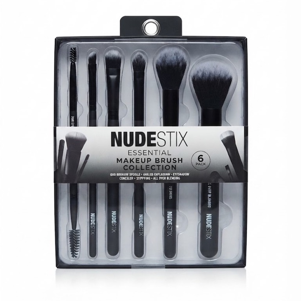 BNIB NUDESTIX 6-Piece Essential Makeup Brush Set